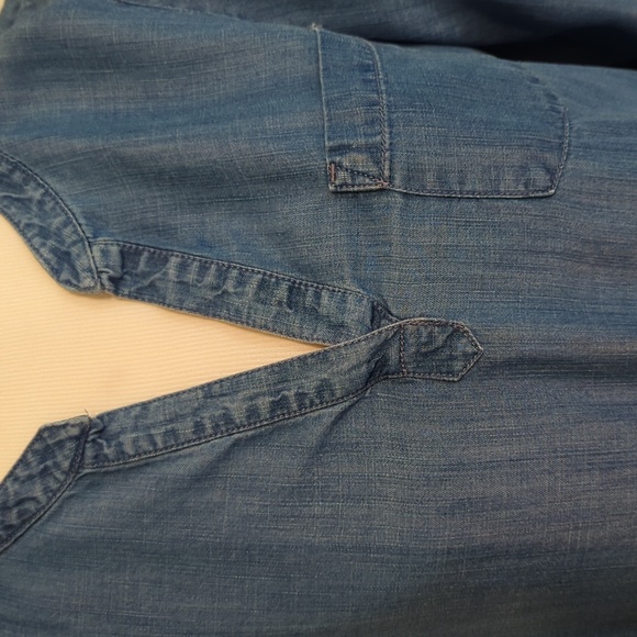 Loft Lounge long sleeve jean blouse - Picture 3 of 4